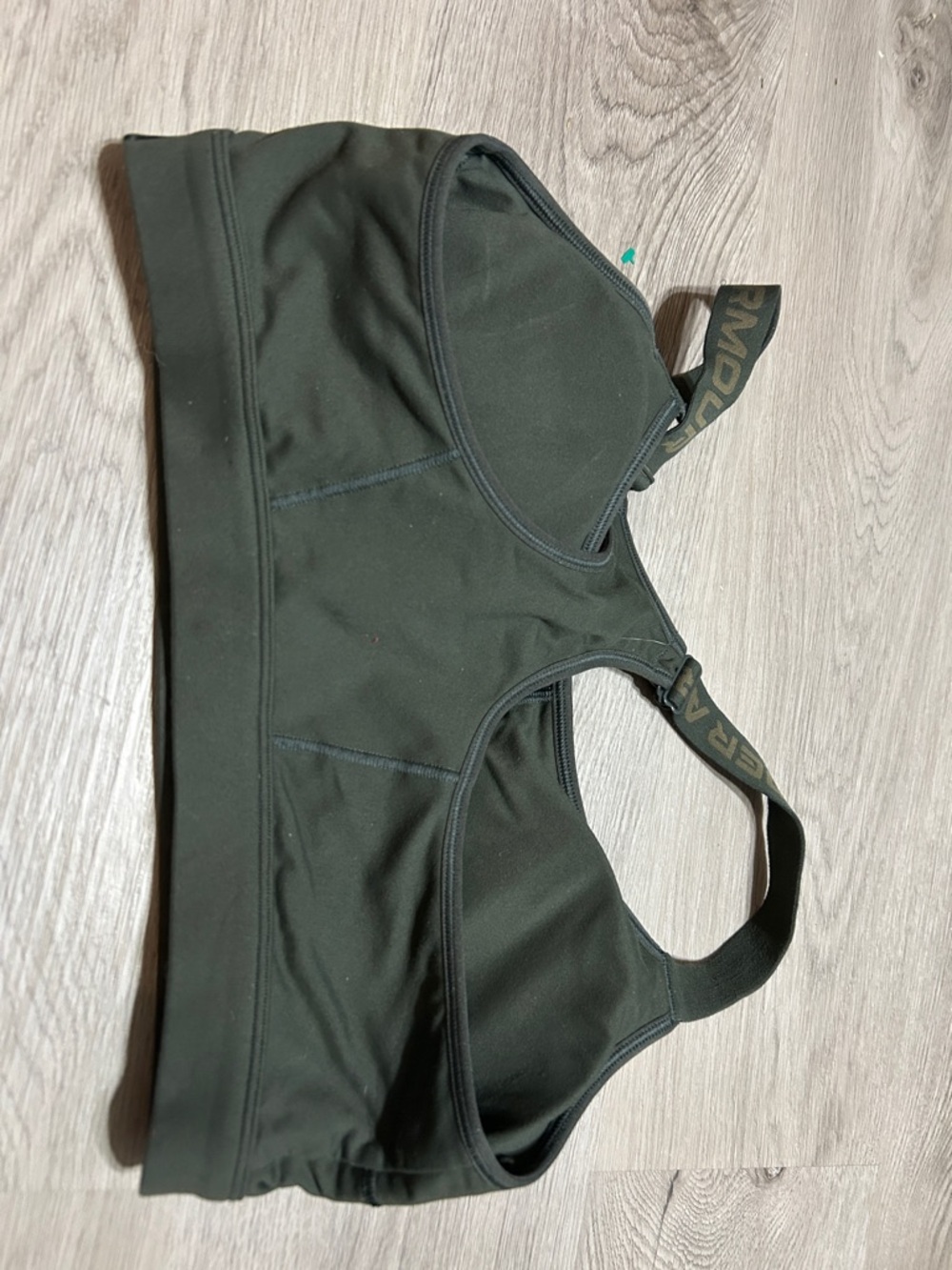 Under Armour Olive Green Racerback High-Support Sports Bra - Picture 4 of 4